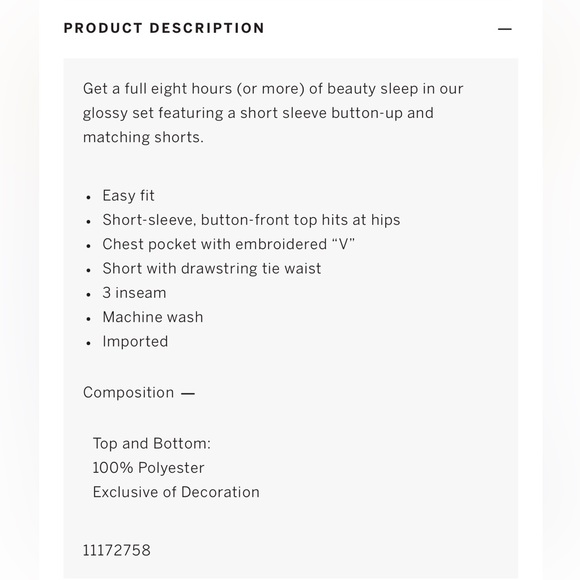 Brand New VS Satin Short Paiama Set (XL) & Bombshell Candle 10.2oz BUNDLE - Picture 8 of 9